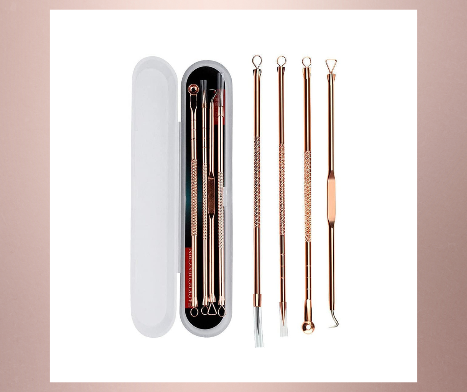 Cueen™ 4Pcs Blackhead Pimple Golden Remover Tools