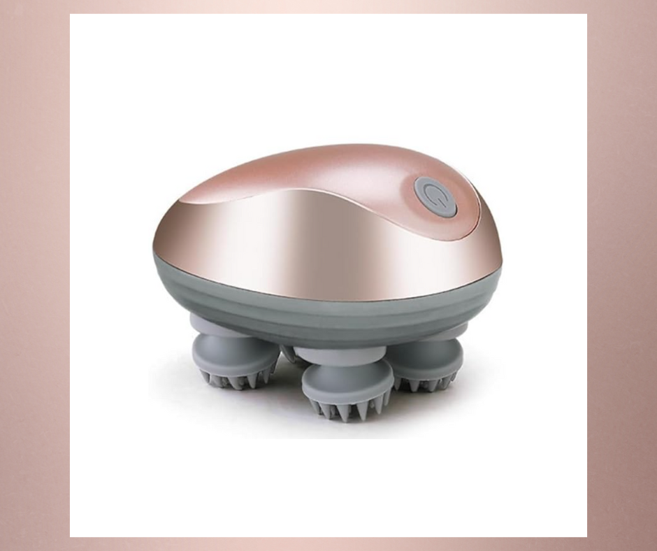 Cueen 3-In-1 Portable Electric Scalp Massager (ROSE GOLD)