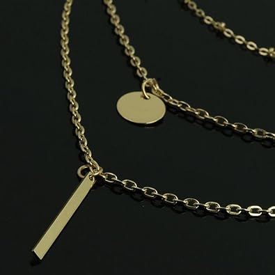 Cueen Triple Chain Pendant
