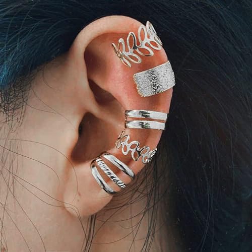 Cueen Ear Cuff Fitting Earring Set