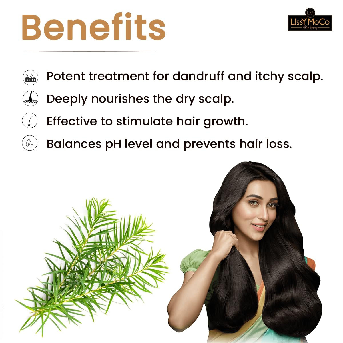 Tea Tree Hair Oil For Longer Thicker Hair (100 ml)