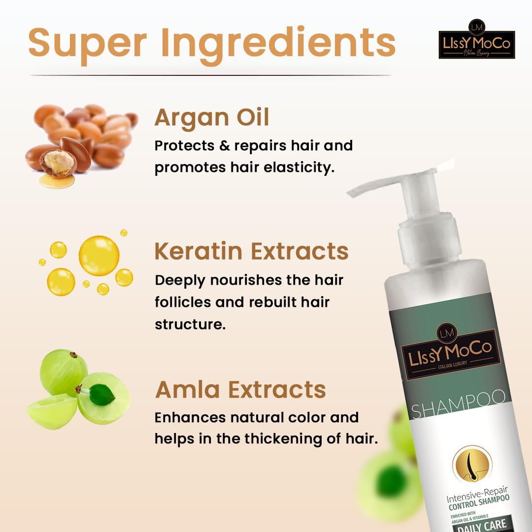 Intensive Repair Control Shampoo Enriched with Argan Oil (100 ml)