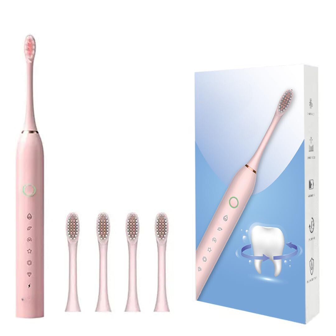 Cueen™ Sonic Electric Toothbrush With 4 Brush Heads