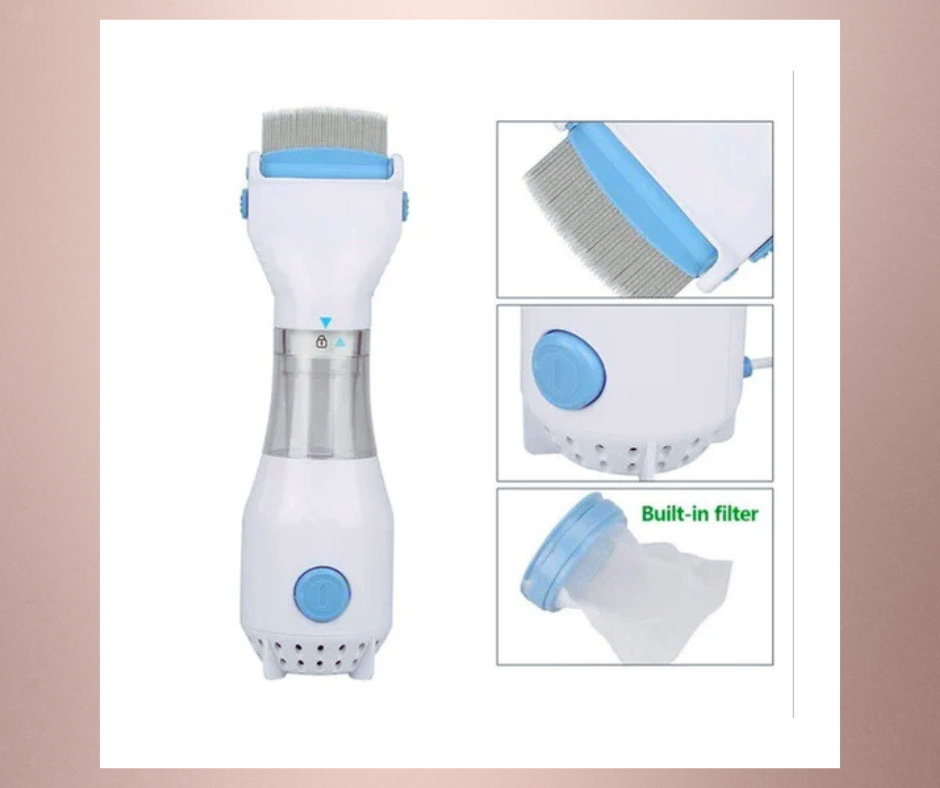 Cueen Electric Head Lice & Dandruff Remover Comb
