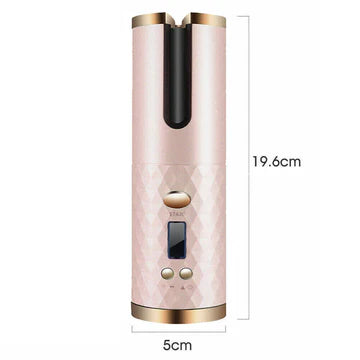 Cueen™ Auto Cordless Rotating Hair Curler Hair Waver Curling Iron Wireless LCD Ceramic