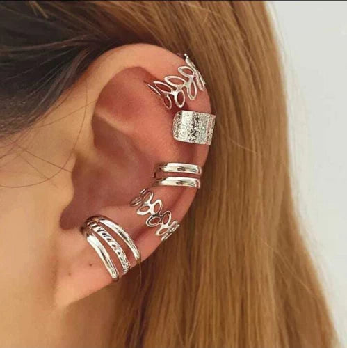 Cueen Ear Cuff Fitting Earring Set