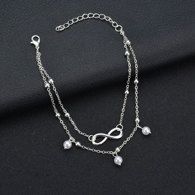 Cueen Infinity Pearl Anklet
