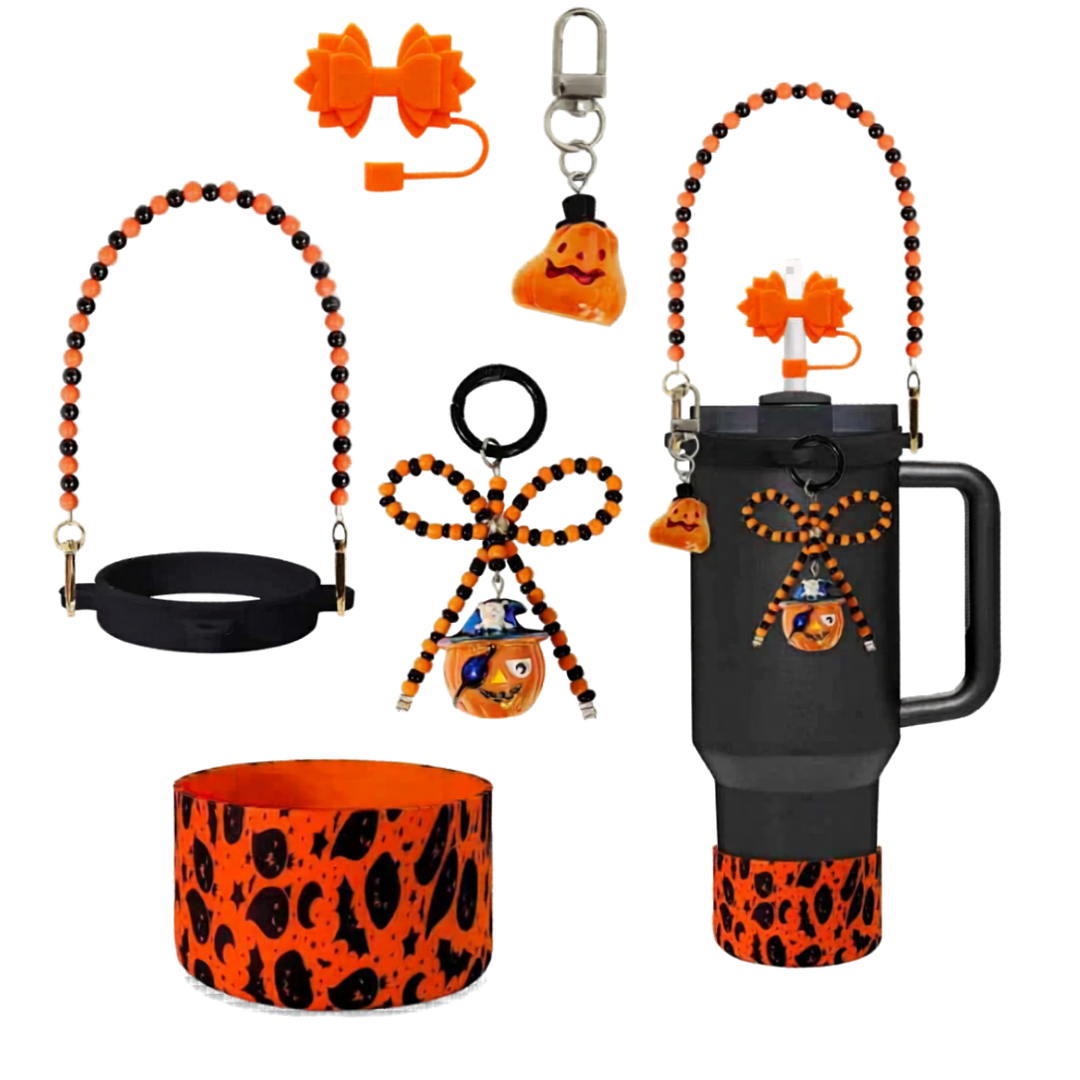 Trendy Bow Tumbler & Accessories Set