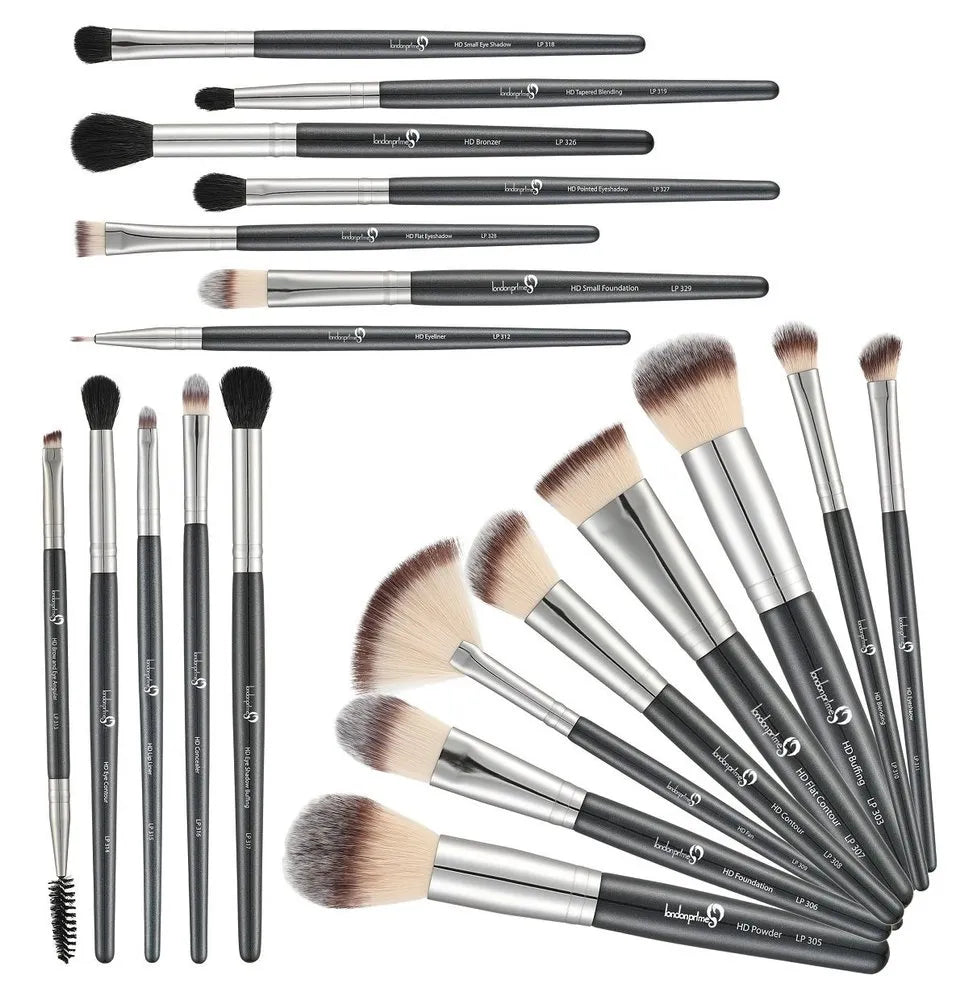 Cueen Makeup Brushes Set with Leather Box