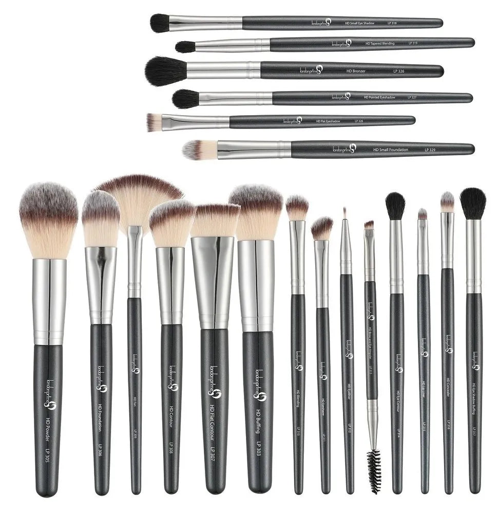 Cueen Makeup Brushes Set with Leather Box