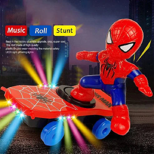 SpiderMan Electric Stunt Scooter Skateboard