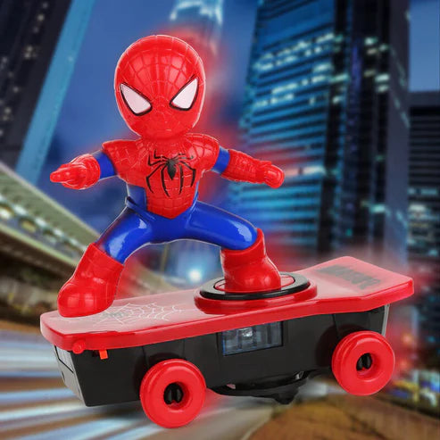 SpiderMan Electric Stunt Scooter Skateboard