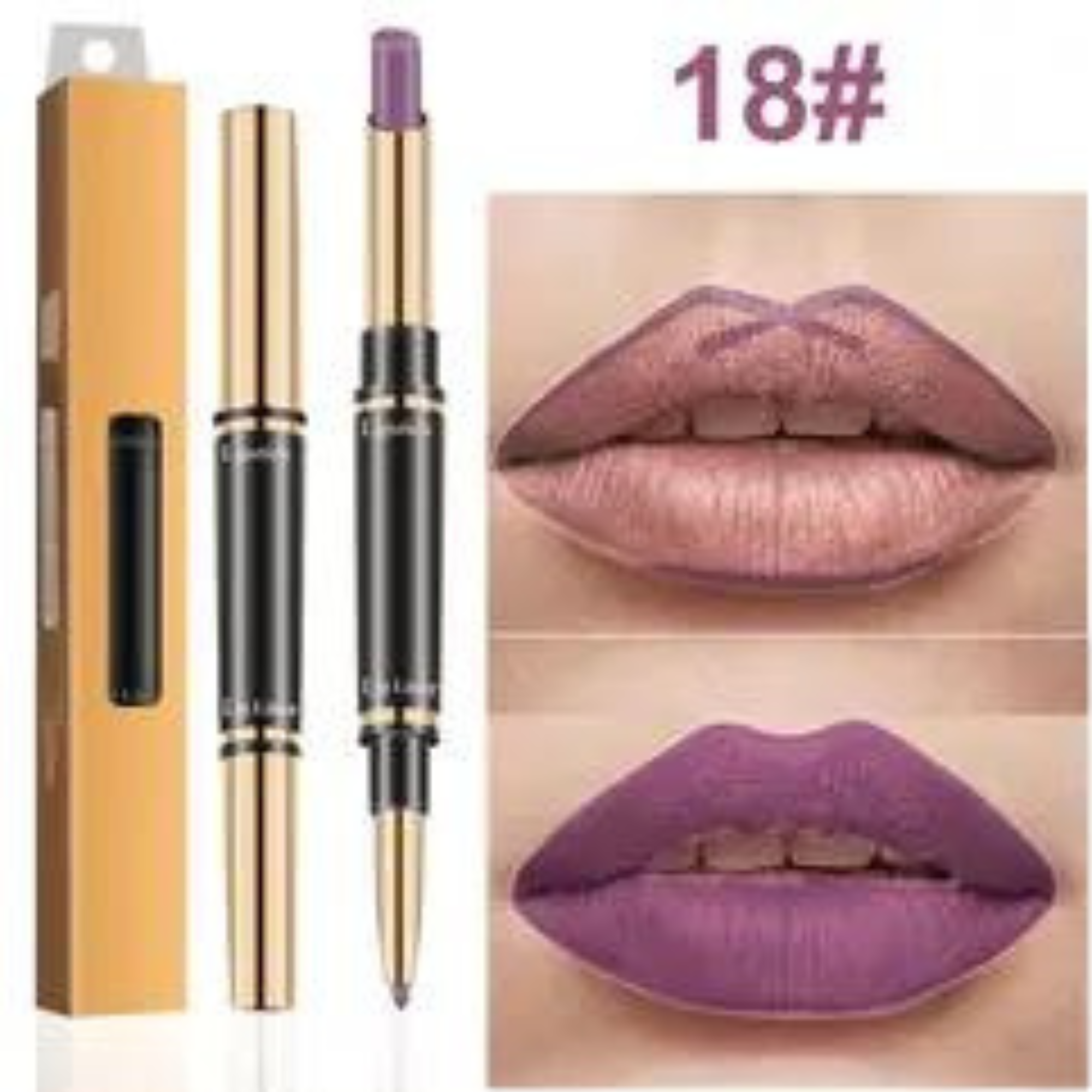 Cueen 2-in-1 Pencil Lipstick and Lipliner