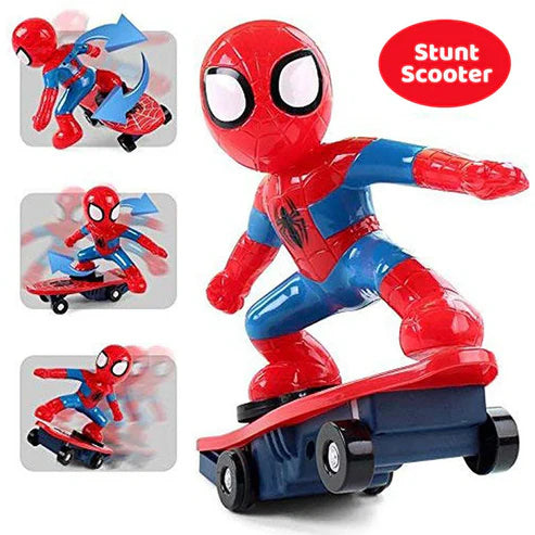 SpiderMan Electric Stunt Scooter Skateboard