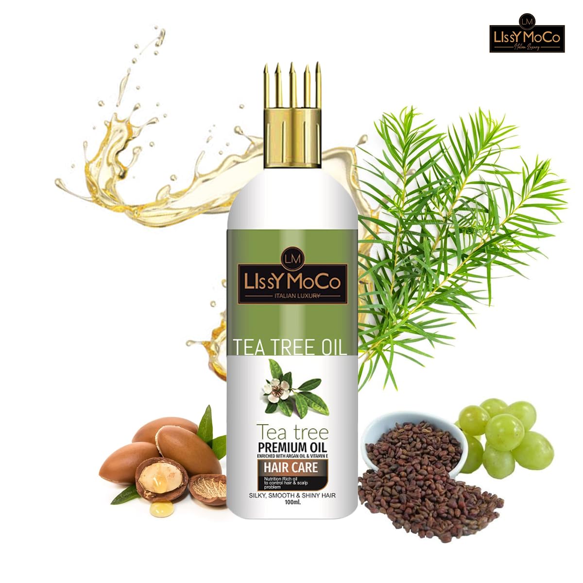 Tea Tree Hair Oil For Longer Thicker Hair (100 ml)