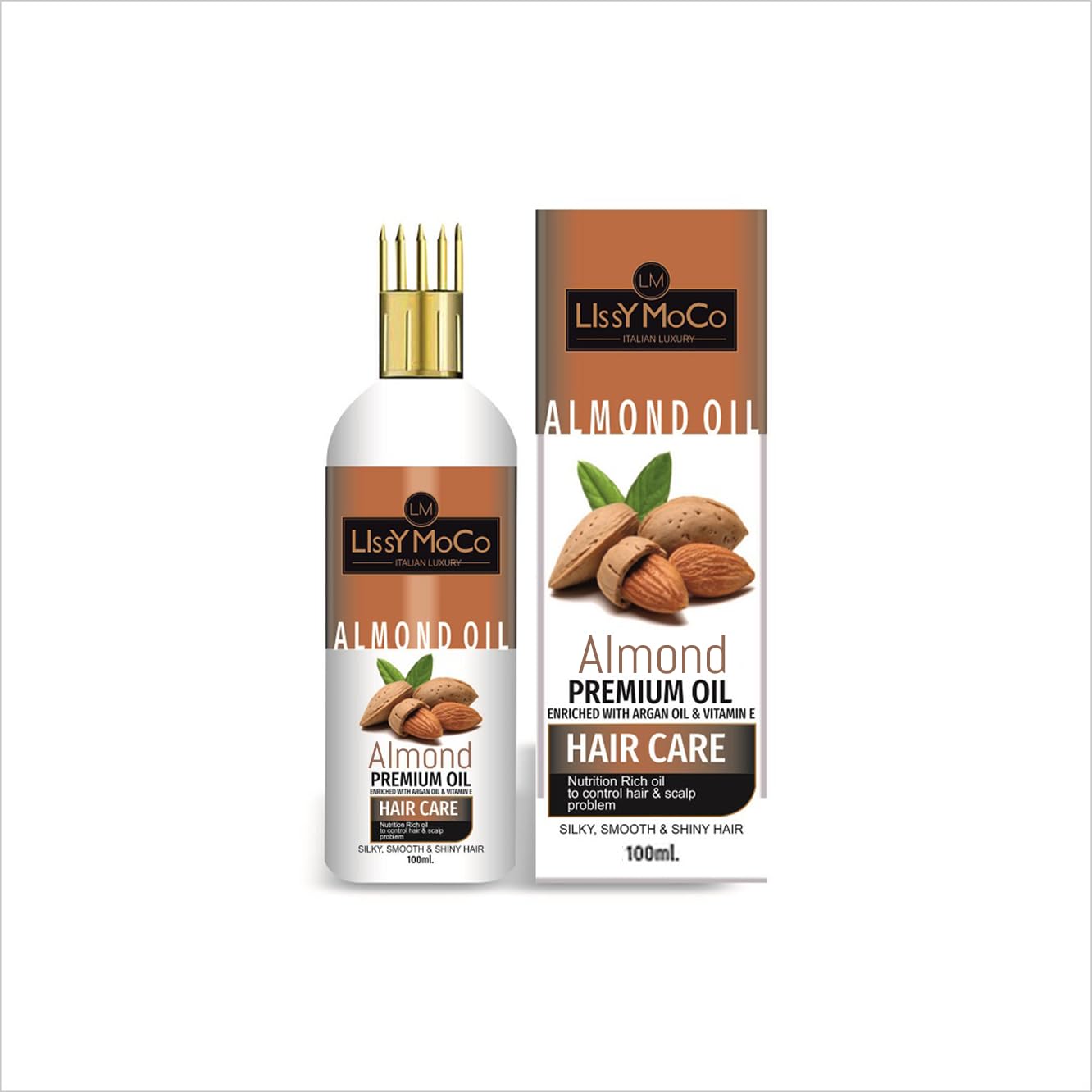 Almond Hair Oil For Softens Hair Texture (100 ml)
