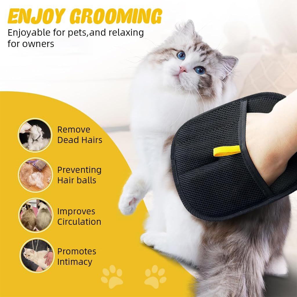 Cat Hair Removal Glove – Reusable Grooming & Fur Remover