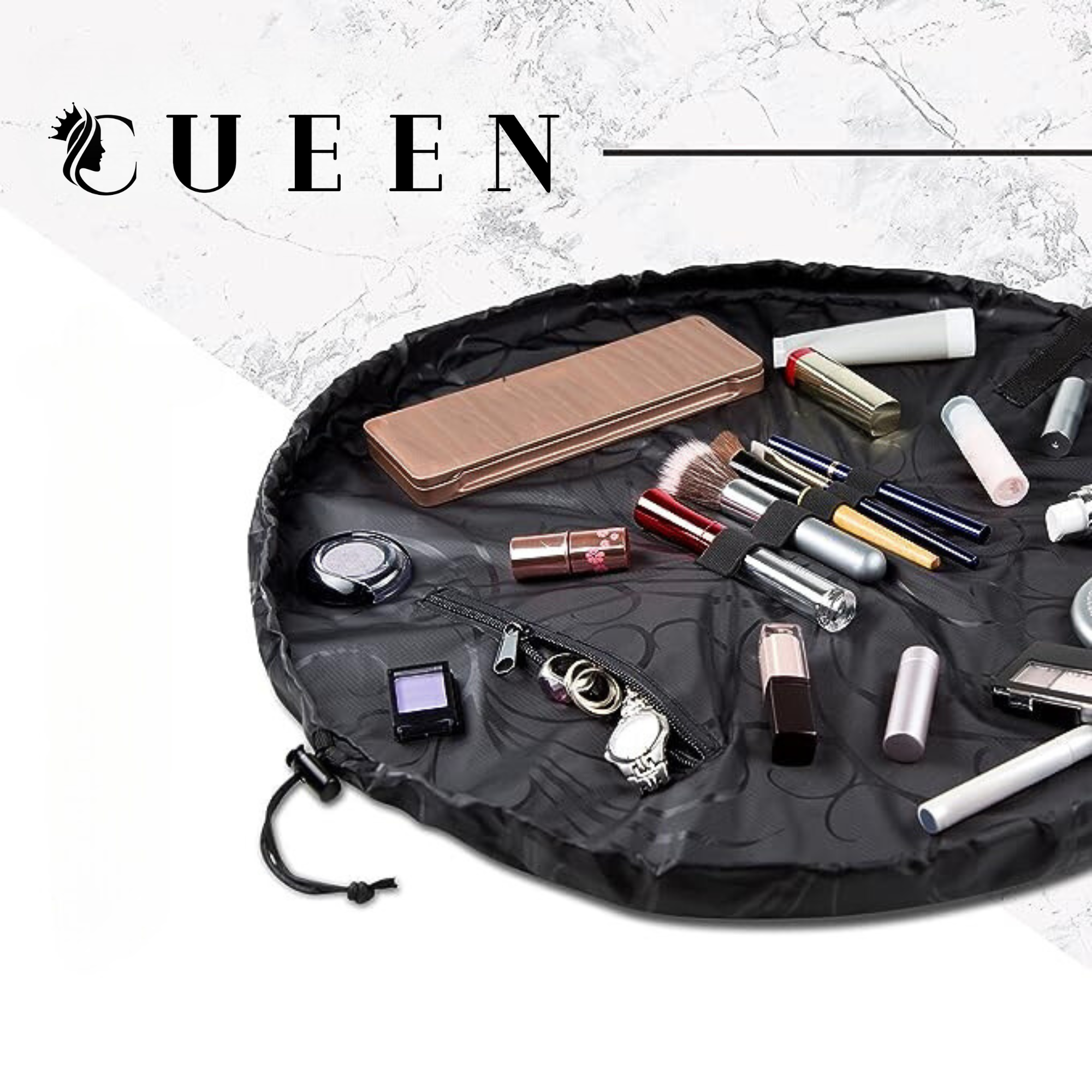 Cueen™ Deluxe Cosmetics Storage Bag