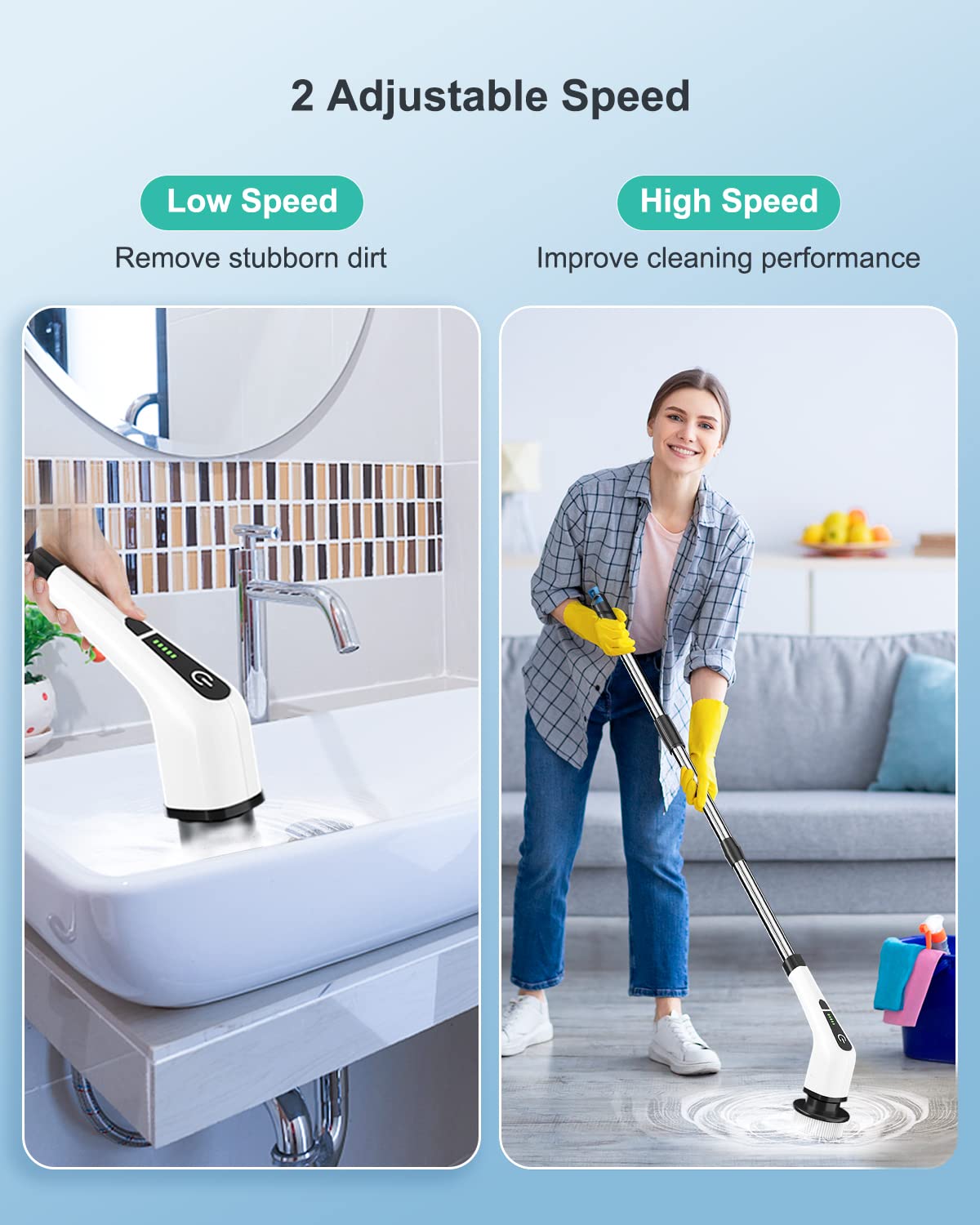 Spin Scrub Electric Cleaning Machine
