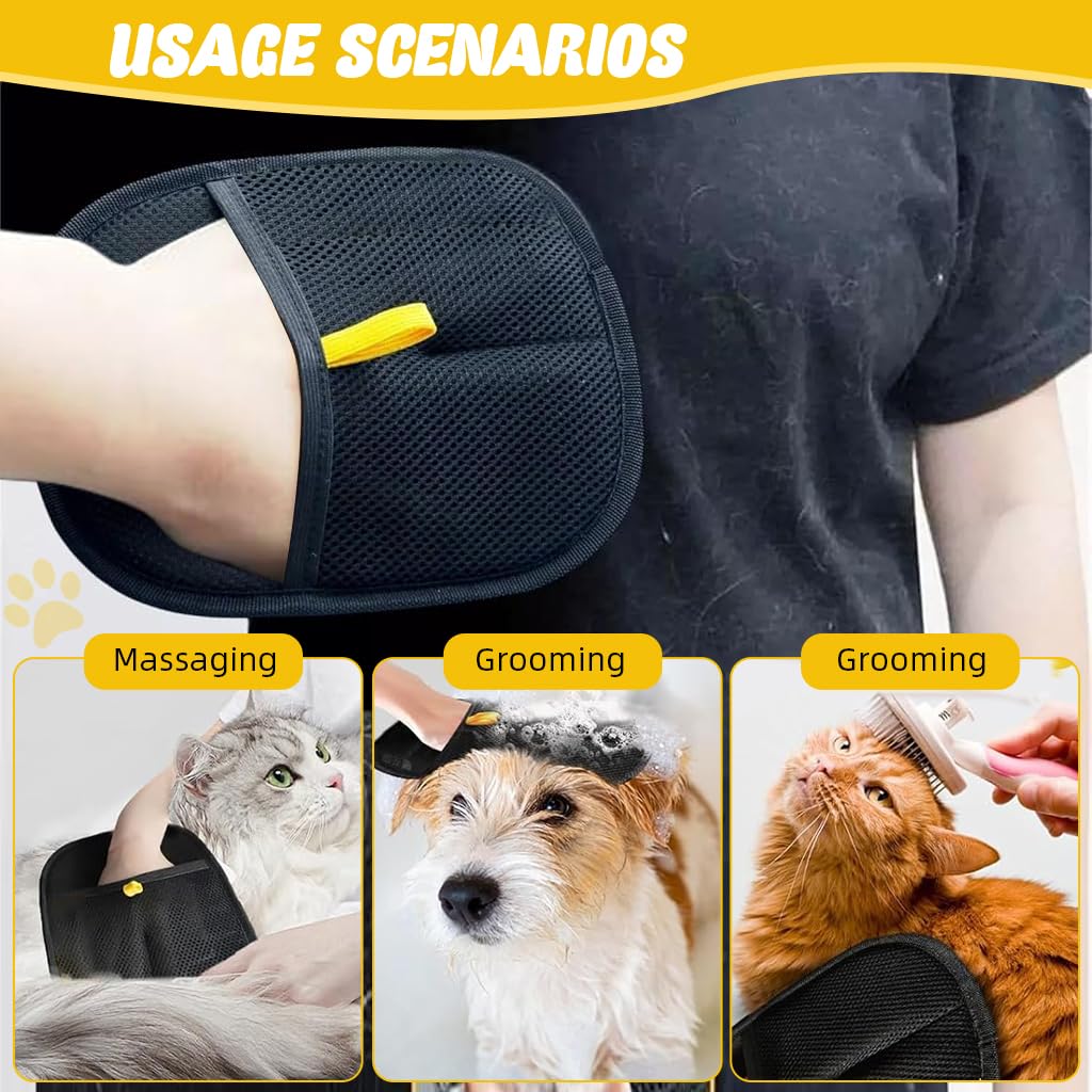 Cat Hair Removal Glove – Reusable Grooming & Fur Remover