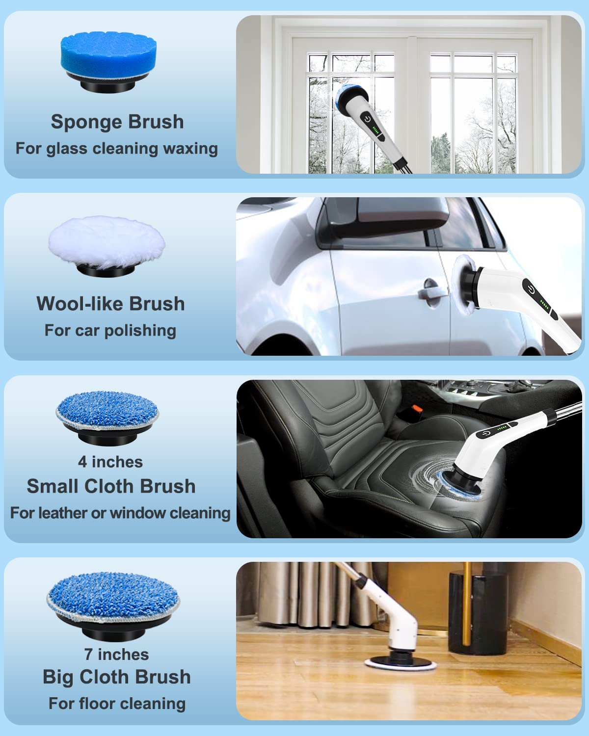 Spin Scrub Electric Cleaning Machine