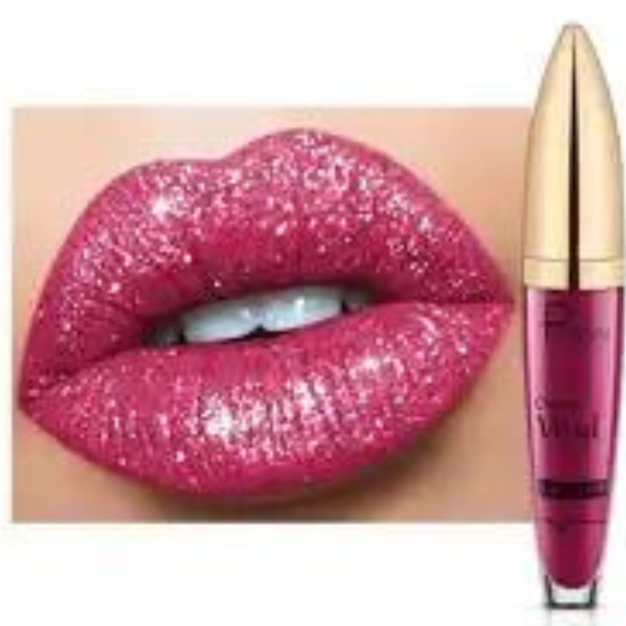 Cueen Pink Glitter Liquid Lipstick