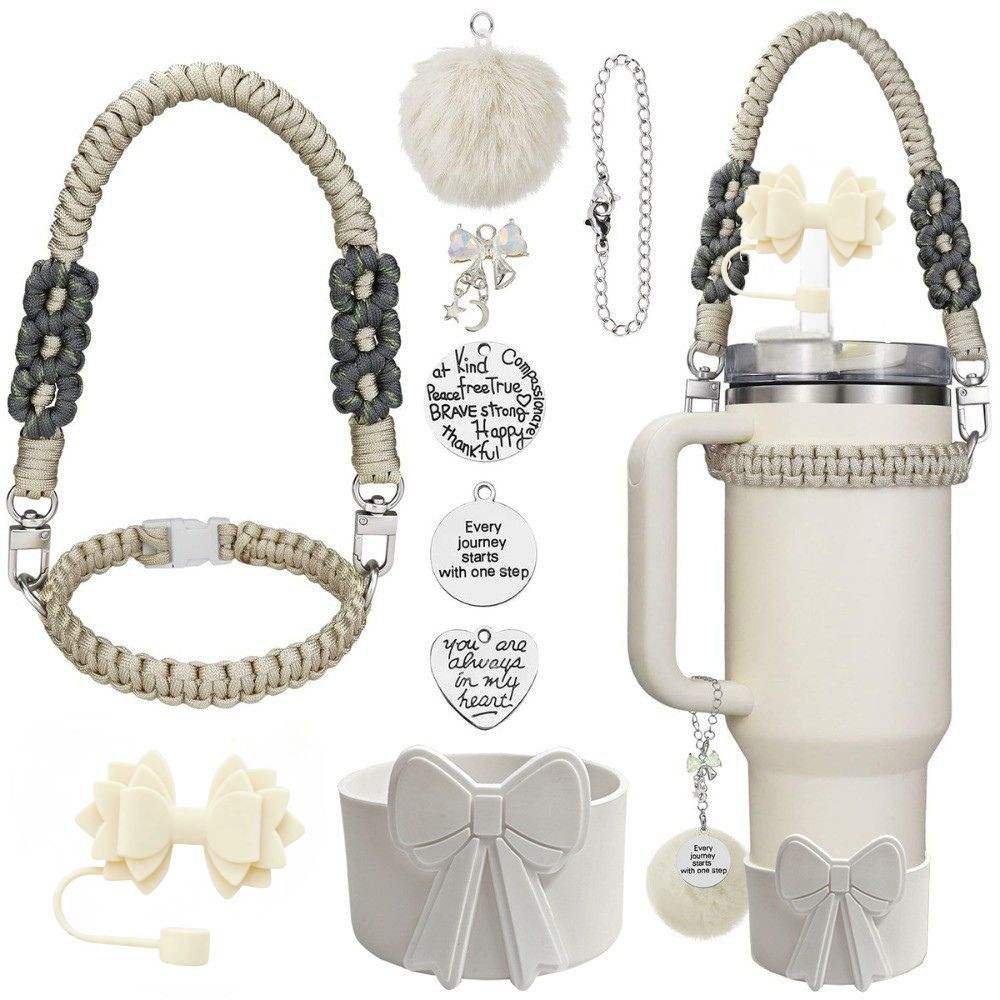 Trendy Bow Tumbler & Accessories Set