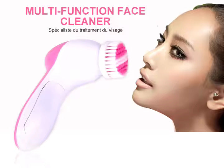 Electric Facial Cleaner 5 IN 1 Face Cleansing Brush Wash Machine Spa Skin Care Massager