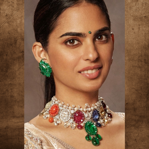 Isha Ambani Inspired Multicolor Premium Doublet Necklace Set