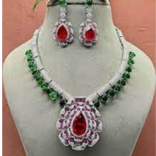 Malaika Arora Inspired Designer Flower Necklace Set