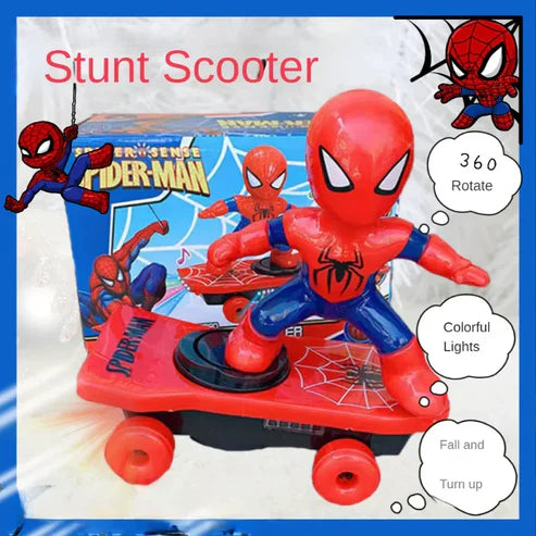 SpiderMan Electric Stunt Scooter Skateboard