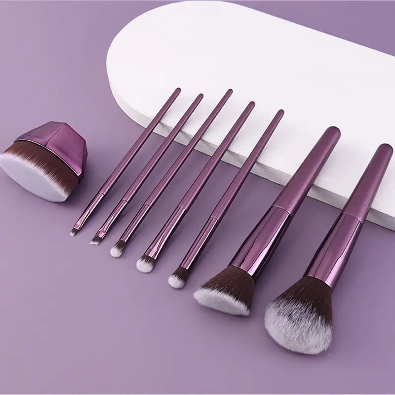 Cueen Makeup Brush Sets With Leather Case