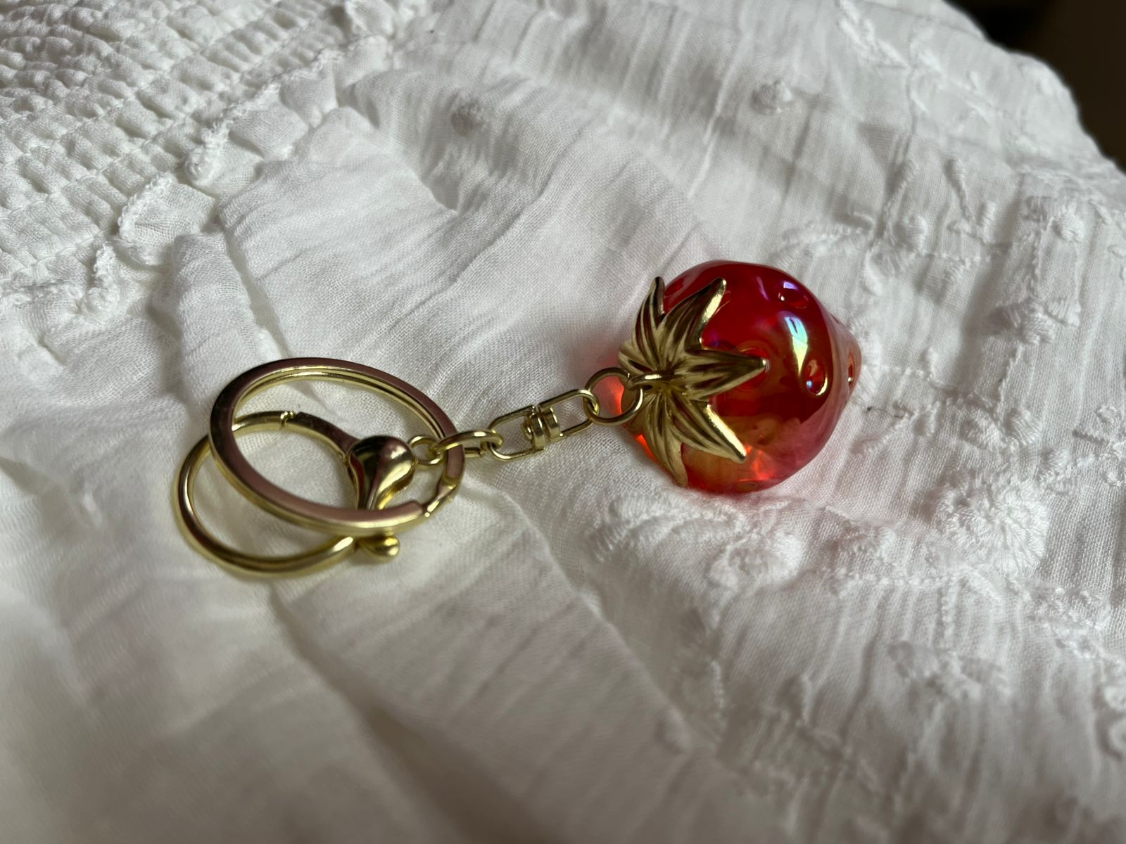 Cherry Glow Hanging Bag Charm