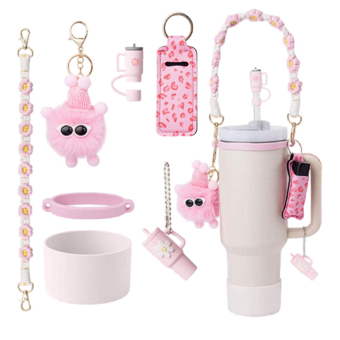 Mini Fur Tumbler & Accessories Set