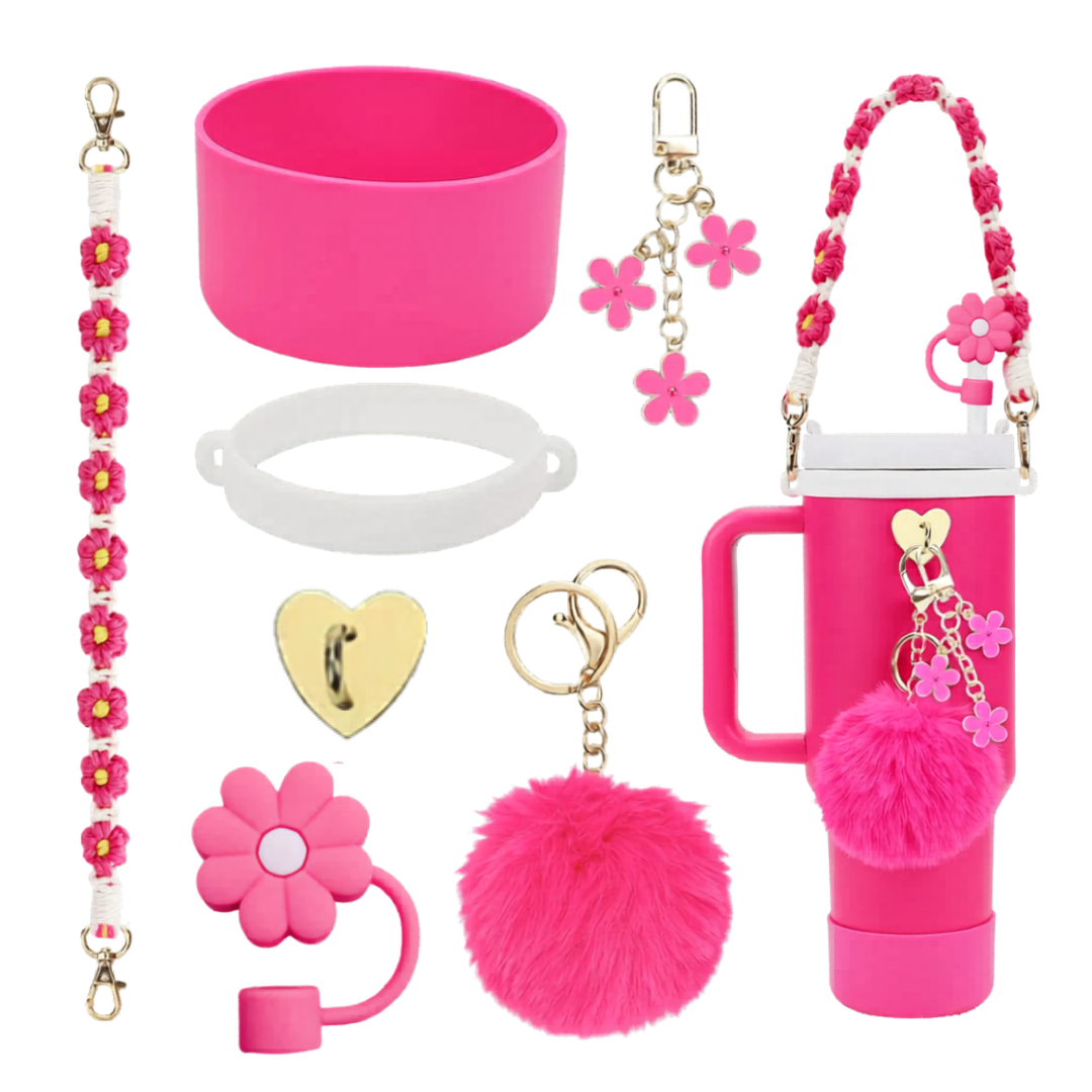 Pom Pom Tumbler & Accessories Set